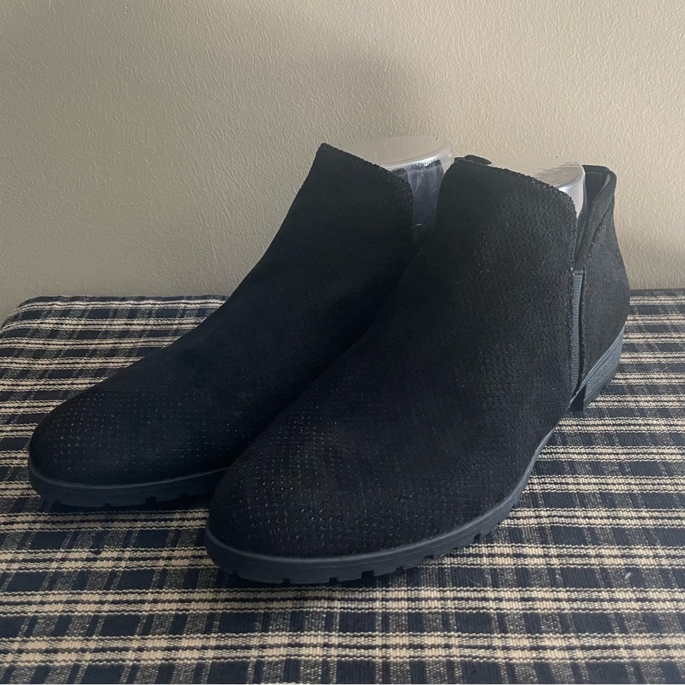 DR SCHOLLS Women's‎ Ankle Boot Black Size 9 Easy On And Off Comfortable EUC #518